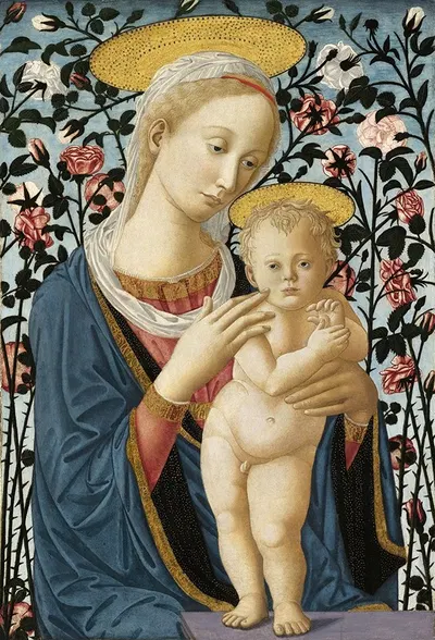Madonna and Child by Follower of Filippo Lippi, c. 1470 — digital art print download