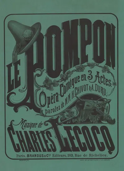 Le Pompon by Antoine Barbizet, 1875 — digital art print download