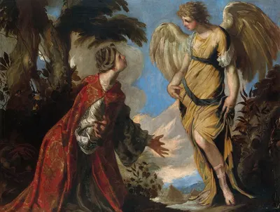 Hagar and the Angel by Francesco Maffei — digital art print download