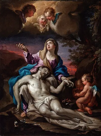 Pietà by Francesco Trevisani — digital art print download