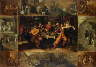 The Story of the Prodigal Son by Франс Франкен Младший, 1600 - 1620 — digital art print download