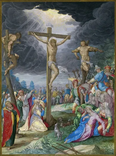 The Crucifixion by Friedrich Brentel, 1627 — digital art print download