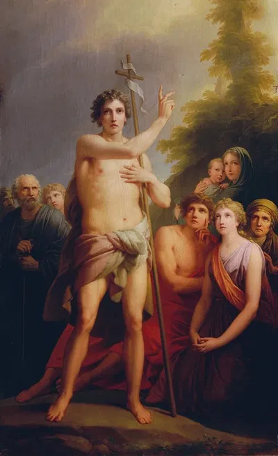 Saint John preaching by Генрих Фридрих Фюгер, 1803 — digital art print download