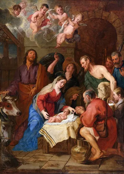 The Adoration of the Shepherds by Gaspar de Crayer, 1630 - 1669 — digital art print download