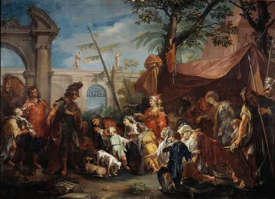 The Family of Darius Pleading to Alexander by Gaspare Diziani — digital art print download