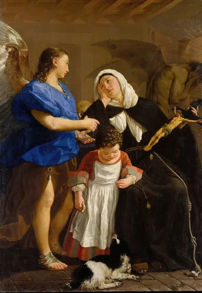 Saint Margaret of Cortona by Gaspare Traversi — digital art print download