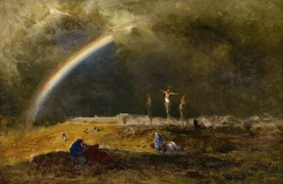 The Triumph at Calvary by George Inness, c. 1874 — digital art print download