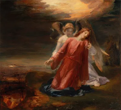 The Agony in the Garden of Gethsemane by Джордж Ричмонд, 1858 — digital art print download