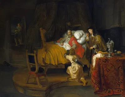 Isaac Blessing Jacob by Гербранд ван ден Эйкхаут, 1642 — digital art print download
