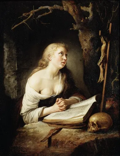 The Penitent Magdalen by Gerrit Dou — digital art print download