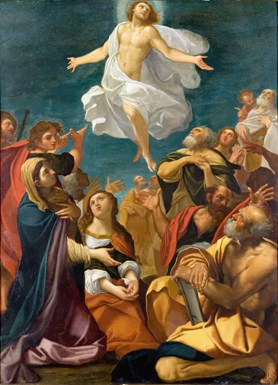 Ascension of Christ by Giacomo Cavedone — digital art print download