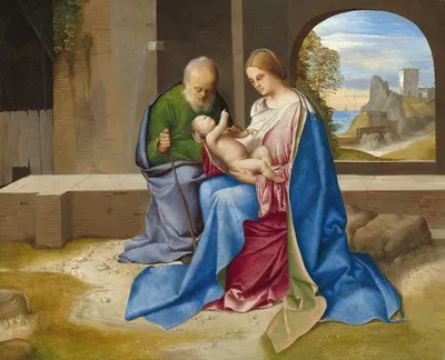 The Holy Family by Giorgione — digital art print download