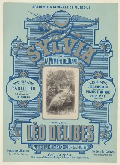 Académie Nationale de Musique. Sylvia ou la Nymphe de Diane by Антонин-Мари Шатиньер, 1876 — digital art print download