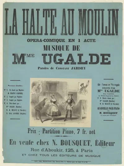 La halte au moulin by Антонин-Мари Шатиньер, 1867 — digital art print download