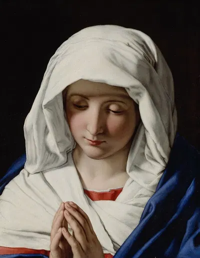 The Virgin praying by Джованни Баттиста Сальви да Сассоферрато — digital art print download