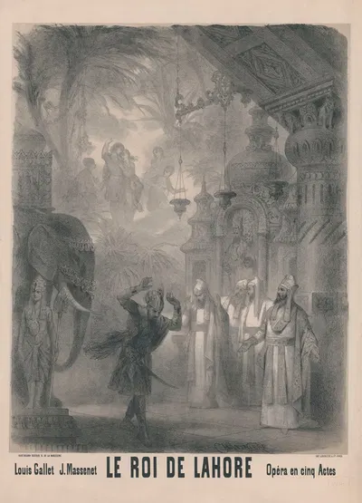 Le Roi de Lahore by Антонин-Мари Шатиньер, 1877 — digital art print download