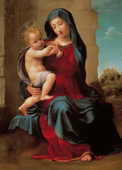 Virgin and child by Джулиано Буджардни — digital art print download