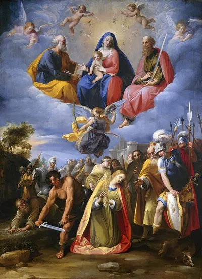 Martyrdom of Saint Margaret by Giuseppe Cesari, 1608-1611 — digital art print download