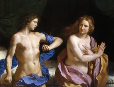 Amnon and Tamar by Guercino, 1649-1650 — digital art print download