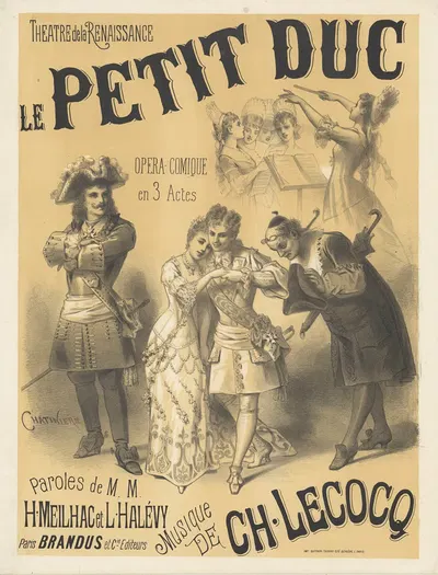 Théâtre de la Renaissance. Le petit duc by Антонин-Мари Шатиньер, 1878 — digital art print download