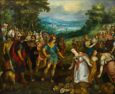 The Encounter of David and Abigail by Hans Rottenhammer — digital art print download