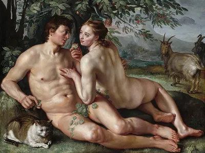 The Fall of Man by Hendrick Goltzius, 1616 — digital art print download