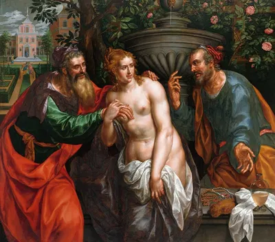 Susanna and the Elders by Hendrik de Clerck, 1590 - 1629 — digital art print download