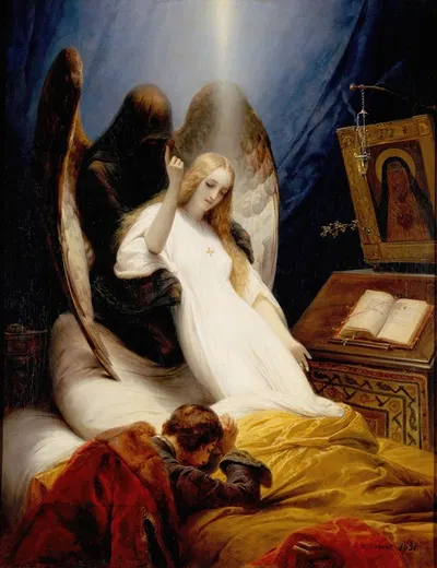 Angel of the Death by Гораций Верне, 1851 — digital art print download