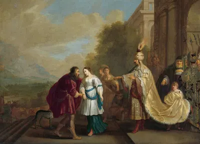 Pharaoh gives Sarah back to Abraham by Isaac Isaacsz, 1640 — digital art print download