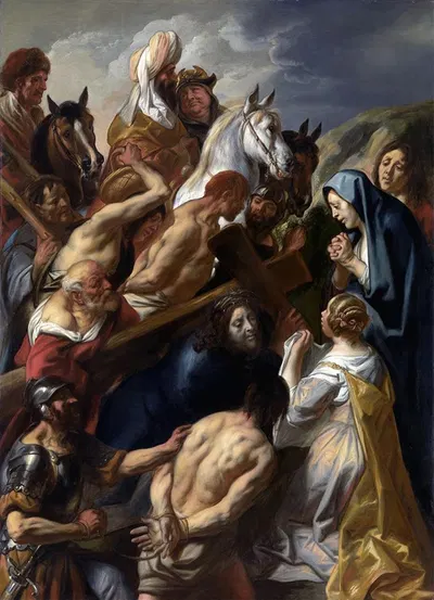 The Carrying of the Cross by Якоб Йордаанс, 1657 — digital art print download
