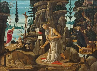 The Penitent St Jerome by Якопо дель Селлайо — digital art print download