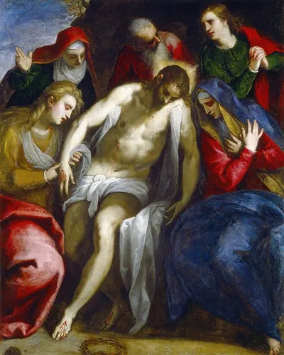 Lamentation by Jacopo Palma il Giovane, c. 1620 — digital art print download