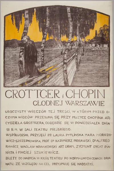 Grottger i Chopin głodnej Warszawie by Бронислава Яновская-Рихтер, 1915 — digital art print download
