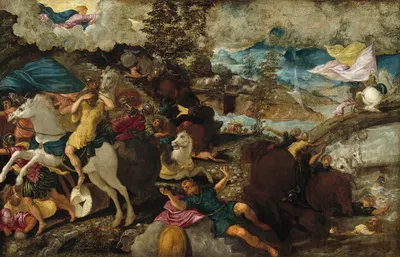 The Conversion of Saint Paul by Jacopo Tintoretto, c. 1544 — digital art print download