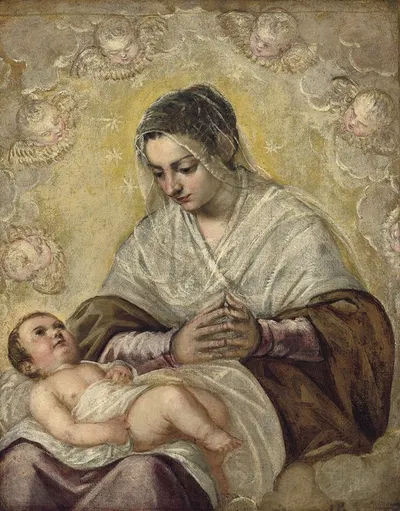 The Madonna of the Stars by Jacopo Tintoretto — digital art print download