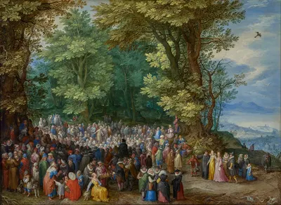 The Sermon on the Mount by Ян Брейгель Старший, 1598 — digital art print download
