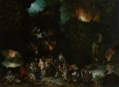 The Temptation of Saint Anthony by Ян Брейгель Старший, 1594 — digital art print download