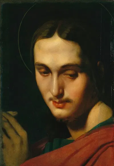 Head of Saint John the Evangelist by Жан Огюст Доминик Энгр — digital art print download