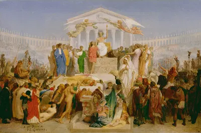 The Age of Augustus, the Birth of Christ by Жан-Леон Жерома, 1852 — digital art print download
