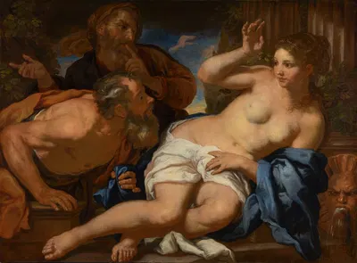 Susannah and the Elders by Иоганн Карл Лот — digital art print download