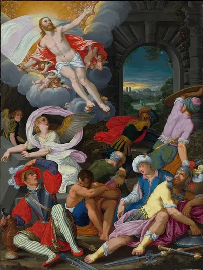 The Resurrection of Christ by Иоганн Кёниг, 1622 — digital art print download