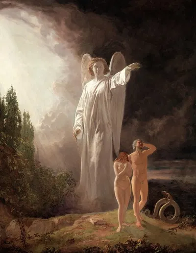 Expulsion of Adam and Eve by Джон Фейд — digital art print download