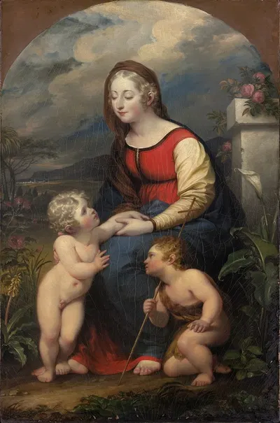 Madonna and Child with St. John the Baptist by Джон Трамбулл, 1801 — digital art print download
