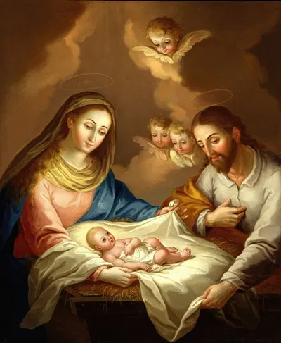 La Natividad by Хосе Кампече и Хордан — digital art print download