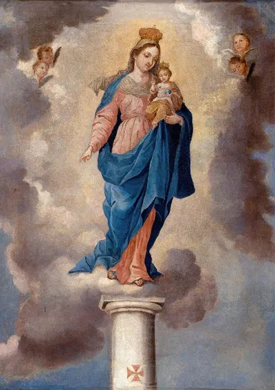 La Virgen del pilar by Хосе Кампече и Хордан — digital art print download