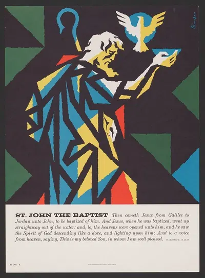 St. John The Baptist by Joseph Binder, 1962 — digital art print download