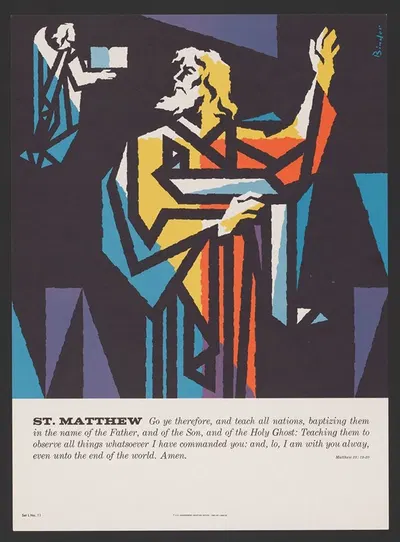 St. Matthew by Joseph Binder, 1962 — digital art print download