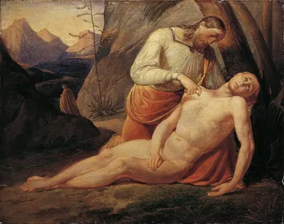 The Good Samaritan by Joseph von Führich — digital art print download