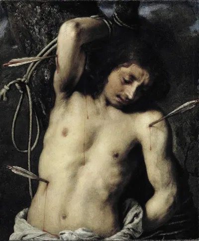 St Sebastian by Juan Carreño de Miranda, 1655 - 1665 — digital art print download