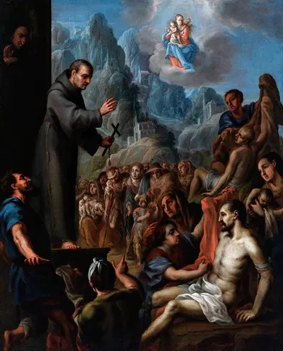 Miracles of Saint Salvador de Horta by Хуан Родригес Хуарес — digital art print download